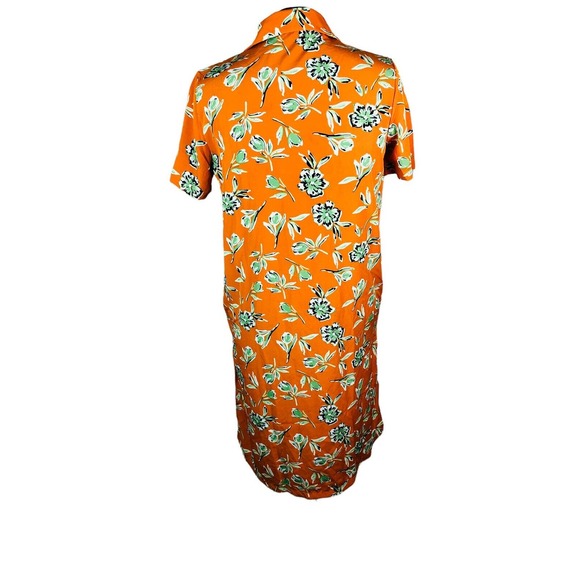 1290 Women s sz 2XL collared shirt dress long floral Hawaiian button front - Picture 5 of 10